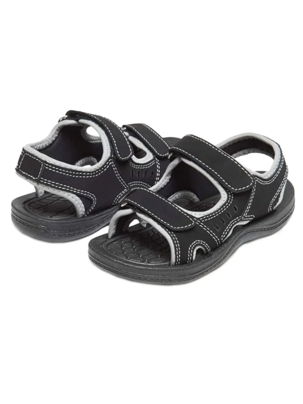 Skysole Boys Double Adjustable Strap Lightweight Sandals Grey Toddler Size 9-10